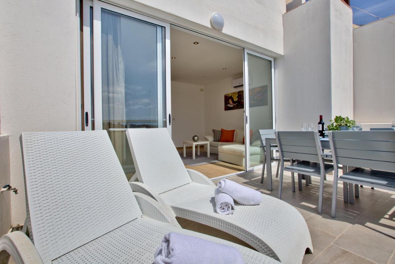 Apartmán Sliema Duplex Penthouse With Sea Views & Private Terrace By Shortletsmalta Exteriér fotografie